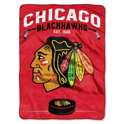 NHL Chicago Blackhawks Inspired Raschel Throw Blanket