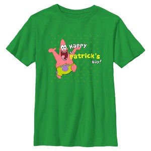 Boy's SpongeBob SquarePants Happy Patrick's Day T-Shirt - 1 of 4