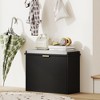HOMCOM Shoe Bench with Padded Seat Cushion and Flip-Drawer, Entryway Bench - 2 of 4