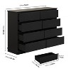 ODK 8 Drawer Dresser for Bedroom, Wide Wooden Chest of Drawers with Wide Top for Closet, Hallway, and Living Room Use - 2 of 4