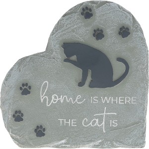 Pavilion Gift Company - Where The Cat Is - 6" Garden Stone - Stepping Stones and Pathways - 1 of 4