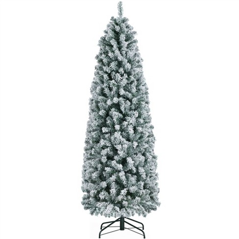 Green Realistic Fir Flocked/Frosted Christmas Tree Size: 10' H