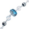 Crystal Lane DIY 7" Glass Rondelle Beads Designer Holiday Christmas Bead Strand White and Silver - 3 of 4