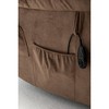 Velvet Extra Wide Power Lift Recliner with OKIN Motor, Massage, Heating & Cup Holder - 3 of 4
