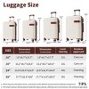 4 Piece Carry On Luggage Set,Expandable Lightweight Suitcases with Spinner Wheels,TSA Lock and Compression Packing Cubes (16"/20"/24"/28")-Cuddlewood - 4 of 4