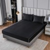 Luxury Satin Comforter Set Bed in a Bag – Silky All Season Bedding with Sheets, Pillowcases & Cushion Cover - 2 of 4