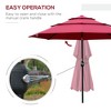 NicBex 9FT 3-Tier Patio Umbrella with Crank & Push Button Tilt,Outdoor Patio Umbrella,Market Umbrella for Backyard,Lawn,Beach,Garden - 4 of 4