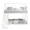 NicBex Twin Over Twin Bunk Bed,House Bed with Ladder and Slider,Metal Bunk Bed Frame for Dormitory and Bedroom,No Box Spring Needed - 4 of 4