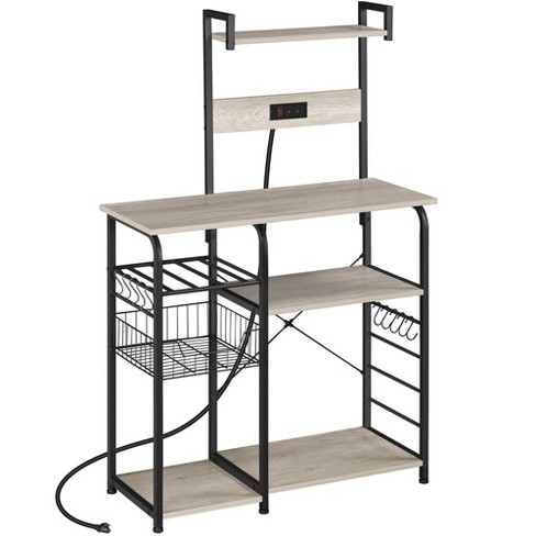 Yaheetech 4-tier Kitchen Storage Rack With 5 S Hooks : Target