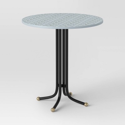28" Etched Round Bistro Table - Off-White - Opalhouse™ designed with Jungalow™