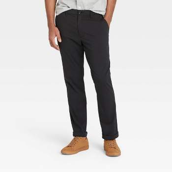 Men's Big & Tall Straight Fit Tech Chino Pants - Goodfellow & Co™ Black 60x30
