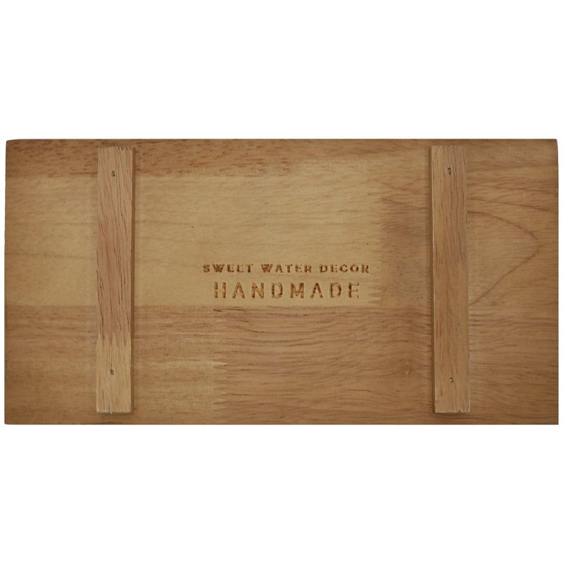 Sweet Water Decor Natural Rectangular Wood Tray - 9x4.75", 5 of 6