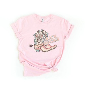 Simply Sage Market Women's Kick Rocks Boots Short Sleeve Graphic Tee - 1 of 3
