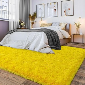 LOVEVOOK Area Rugs for Living Room Bedroom, Fluffy Shag Rugs, Modern Indoor Floor Carpet for Home Decor Aesthetic 4x6 Feet - 1 of 4