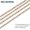 Unique Bargains Bags Clothing Decoration Crystal Rhinestone Sew on Close Claw Chain Trim - 3 of 4