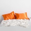 2 Pack Satin Pillowcases for Hair and Skin, Luxurious and Silky Pillow Cases with Envelope Closure - NTBAY - 3 of 4