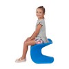 ECR4Kids Wave Seat, 14in - 15.1in Seat Height, Perch Stool, 2-Pack - 3 of 4
