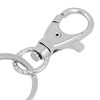 Unique Bargains Metal Alloy Lobster Clasp Glossy Surface Key Fob Keyring Silver Tone 1 Pc - 4 of 4