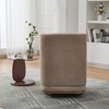 GDFStudio Norma Modern 360° Swivel Chenille Upholstered Chair with Metal Base and Pillow - 4 of 4
