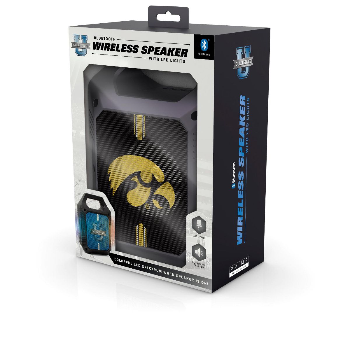 SOAR Collegiate ShockBox XL LED Wireless Bluetooth Speaker- Iowa Hawkeyes - thumbnail 2