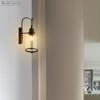YIYIBYUS Rustic Farmhouse Clear Glass Sconces Antique Rust Wall Lamp - 3 of 4