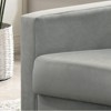 Vynxaria Hale 27.5" Light Gray Velvet Accent Armchair with Tufted Back - 4 of 4