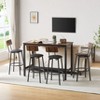 NicBex Dining Table Set for 2 Kitchen Table Bar Table Set  with 4 Bar Stools PU Soft Seat with Backrest for Dining Room - 2 of 4