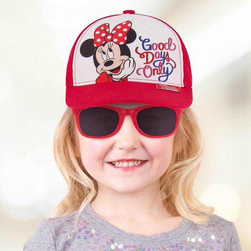 Minnie Mouse Girls Baseball cap & Sunglasses, Ages 2-4, 2 of 7