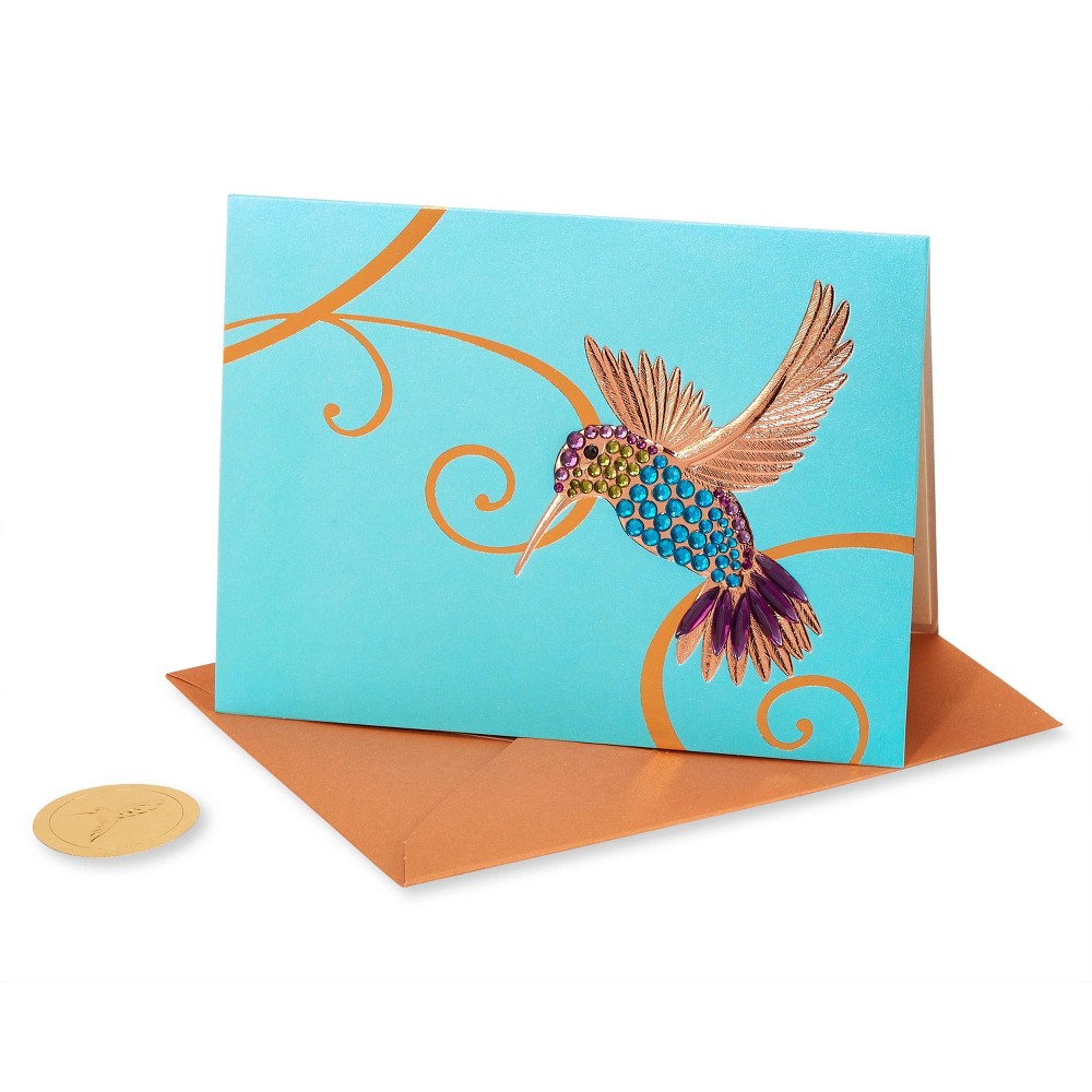 Photos - Envelope / Postcard Gem Hummingbird Card - PAPYRUS