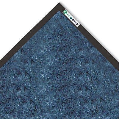 4'x6' Rectangle Solid Floor Mat Blue - Crown