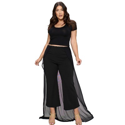 L I V D Women's Mesh Walk Through Pants