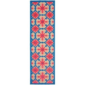 Oriental Weavers Cayman 190L9 Pink/Blue Indoor/Outdoor Area Rug - 2'3" x 7'6" - 1 of 2