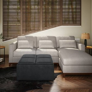 Franklin Square Coffee Table Storage Ottoman and benches - WyndenHall - 1 of 4