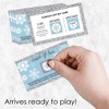 Big Dot of Happiness Winter Wonderland - Snowflake Holiday Party and Winter Wedding Game Scratch Off Cards - 22 Count - 2 of 4
