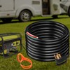 VEVOR 25Ft 50Amp Generator Extension Cord 6 Gauge STW 6/3+8/1 Generator Cord, Generator Power Cord N14-50P to Bare Wire Cut Wire Cord, Black - 2 of 4