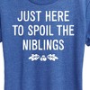 Women's - Instant Message - Just Here To Spoil The Niblings Christmas Short Sleeve Graphic T-Shirt - 2 of 4