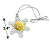 McNeese State University Secondary Logo Metal Snowflake Christmas Tree Holiday Ornament - 3 of 3