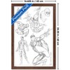 Trends International Marvel Sketch - Spider-Man Framed Wall Poster Prints - 3 of 4