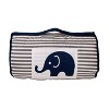 Bacati - Elephants Blue Gray Navy Toddler Nap Mat - 3 of 4