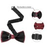 Allegra K Men's Pre-Tied Adjustable Polka Dots Tuxedo Work Party Prom Bow Ties - 3 of 4