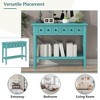 PAGED Rustic Console Table with Drawer & Open Shelf, Rustic Wood Entryway Table, Entryway Sofa Table, Sofa Tables Narrow Long for Living Room - 4 of 4