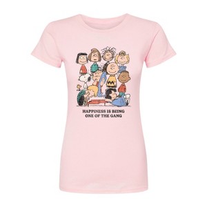 Women's - Peanuts - One Of The Gang Fitted Graphic T-Shirt - 1 of 2