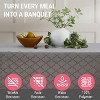HLC.ME Modena Jacquard Fabric Lattice Tablecloth, Water, Fade, Wrinkle and Stain Resistant Table Cloth - 3 of 4