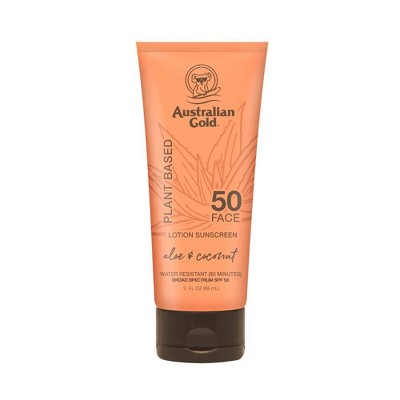 Australian Gold Plant Based Sunscreen Face Lotion - SPF 50 - 3 fl oz