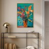 Art Remedy Bold and Bright Flower Vase Paintings Framed - 2 of 4