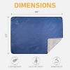 Solaris Stadium Outdoor Blanket, 60” x 80” Water-Resistant Camping Picnic Blanket, Packable Windproof Emergency Blanket, Outdoor Ideal Gift - 4 of 4