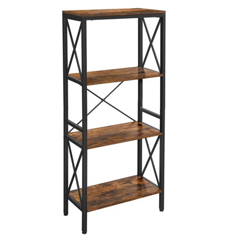 Vasagle 5 Tier Shoe Storage Rack Shoe Organizer Rustic Brown And Black :  Target