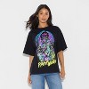 Women's Disney Villains Oversized Short Sleeve Graphic T-Shirt - Black - 2 of 3