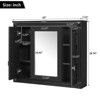 NicBex Bathroom Wall Cabinet with Mirror,Wall Mounted Medicine Cabinet with Shelves,Over Toilet Storage Cabinet with Mirrored Door for Bathroom - 3 of 4
