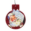 Primitives By Kathy 4.0 Inch Santa Ornament Set Reindeer Believe Naughty Nice Tree Ornament Sets - 4 of 4